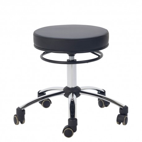 Stool with release ring, black