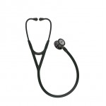 Littmann, Cardiology IV - sort - røgfarvet spejludgave, Champagne studs