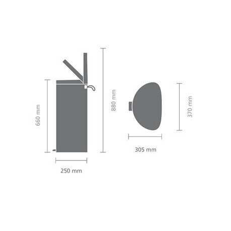 Brabantia Pedalspand newIcon 20 Liter Hvid