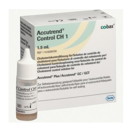 Accutrend, kolesterol, kontrolvæske CH1, 1.5 ml