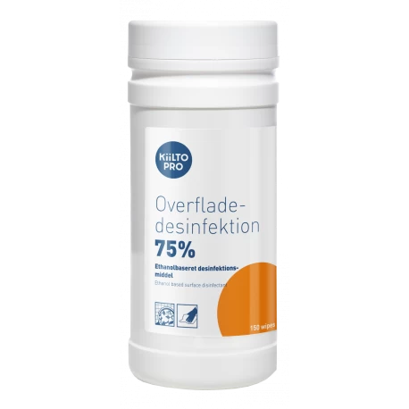 Kiilto Pro Overfladedesinfektion 75% - 150 wipes i bøtte