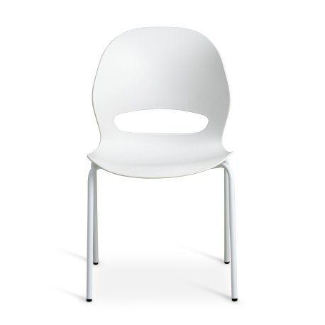 Luna chair, White PVC